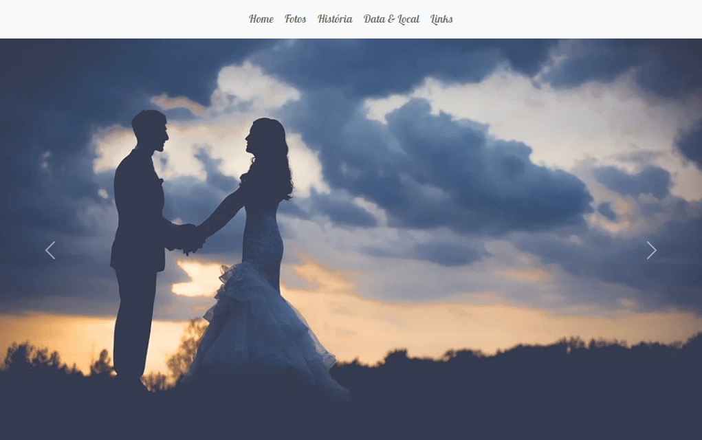 Convite de casamento - site