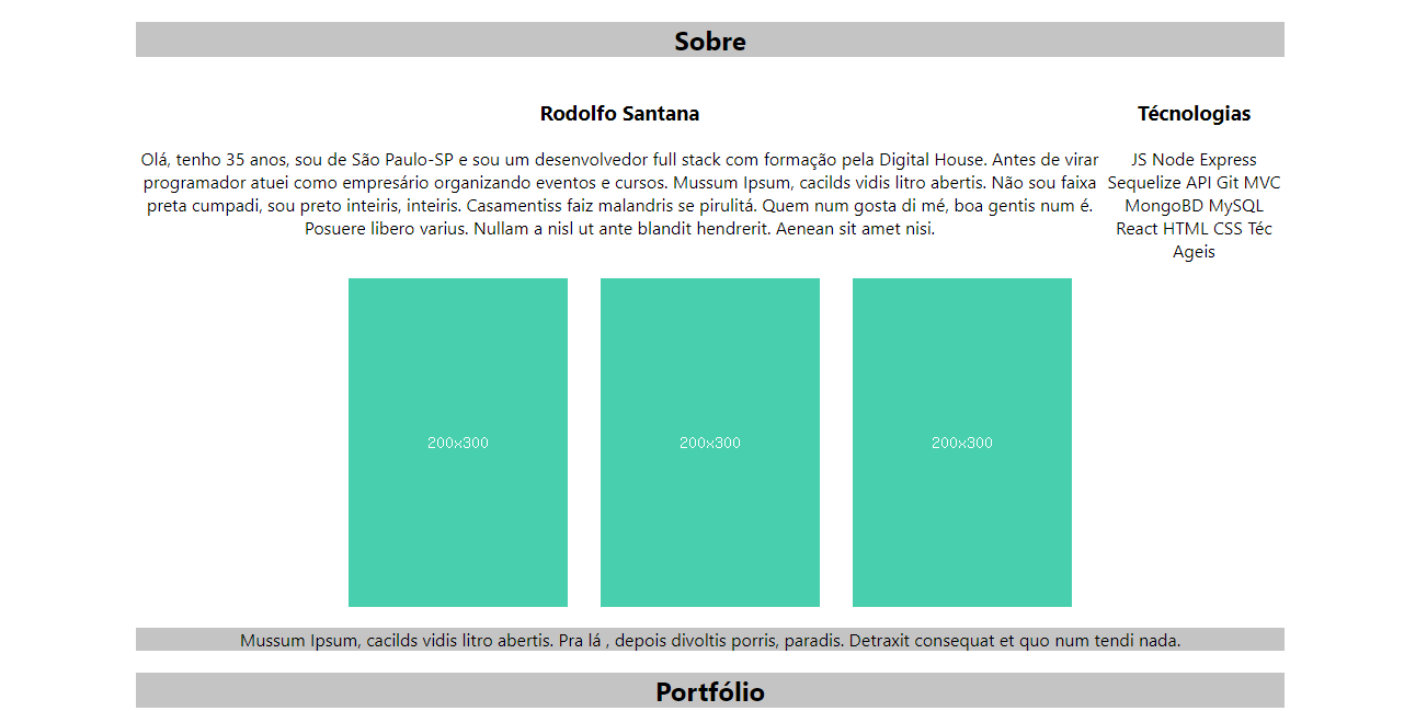 Site em React - Miniatura